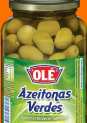 AZEITONAS VERDES SEM CAROÇO OLÉ 500G